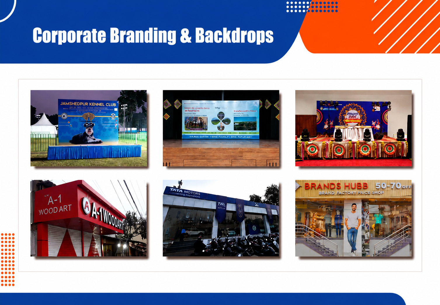 Corporate Branding & Backdrops Display